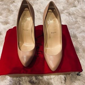 A pair of Louboutin heels.